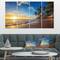 Designart - Paradise Tropical Island Beach Sunrise - Seashore Canvas Art Print
